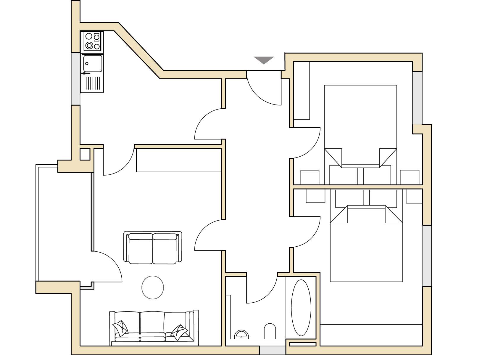 Grundriss Lückstraße Typ 67 | Lückstraße