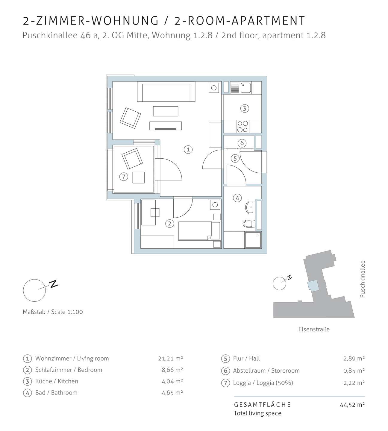 Eigentumswohnung+Berlin+Treptow+Puschkinallee+46a+Grundriss+1.2.8 | Puschkinallee