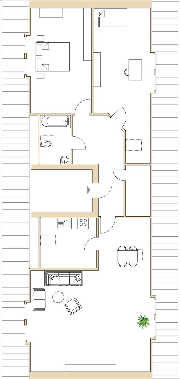 Grundriss 51_Mozartstraße 27 | Mozartstraße