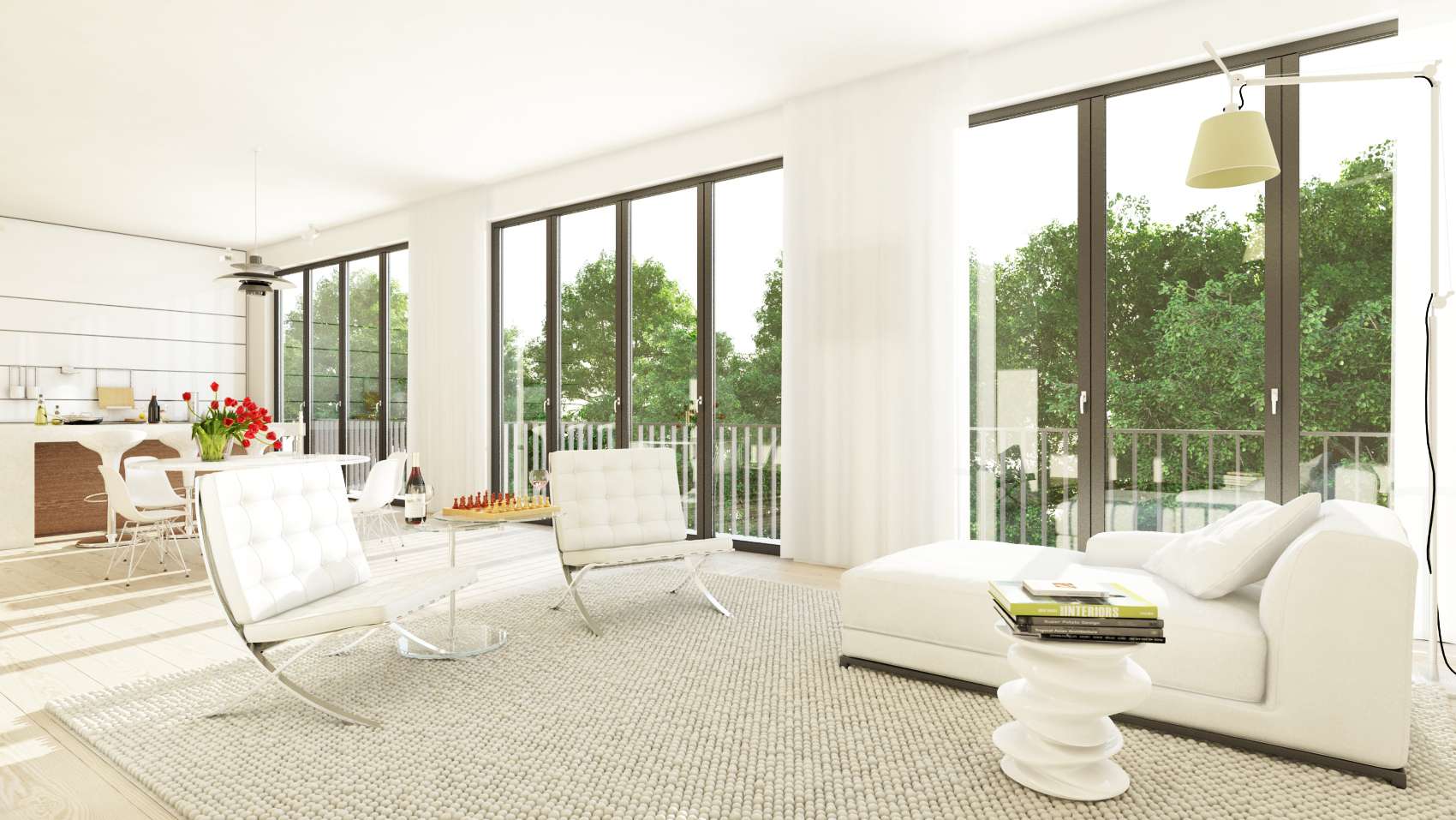 Penthouse Wohnzimmer (Animation) | Mariannenplatz