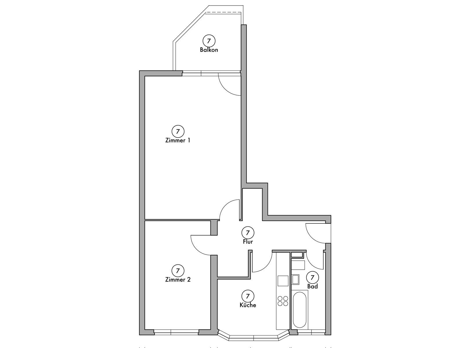 Floor plan unit 07 | Wintersteinstraße
