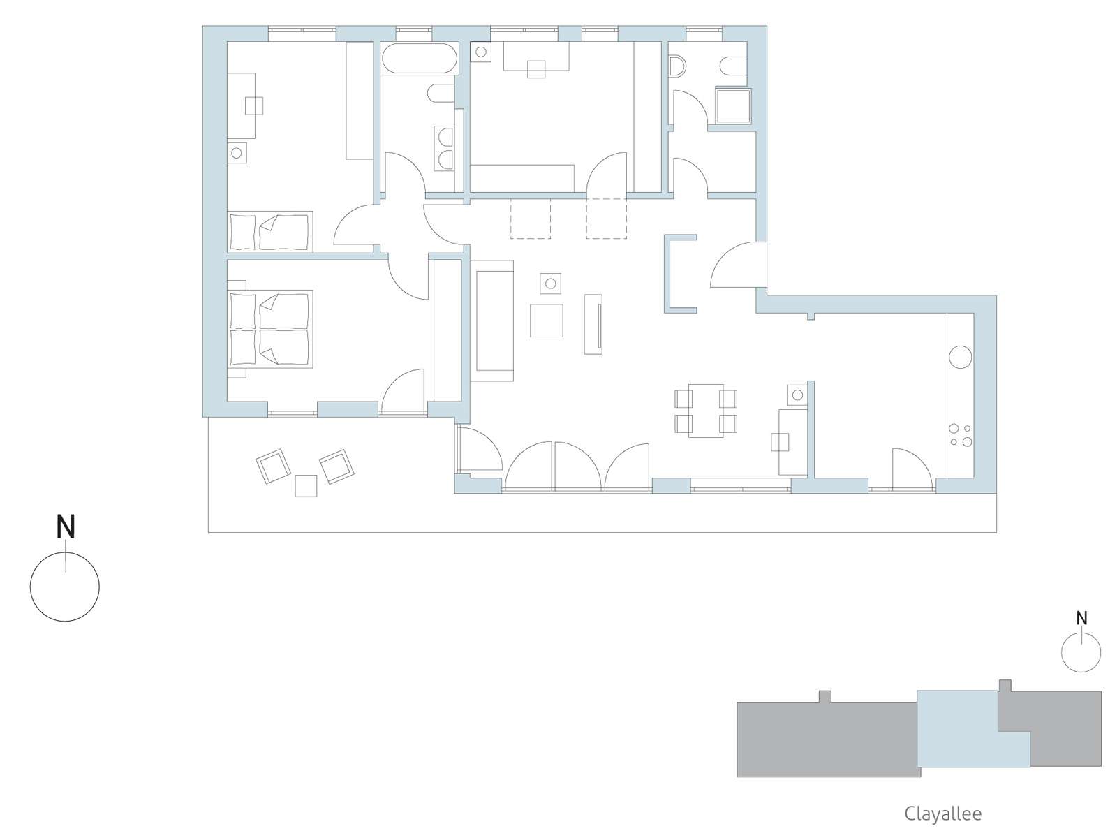 Floor plan unit 46 | Clayallee