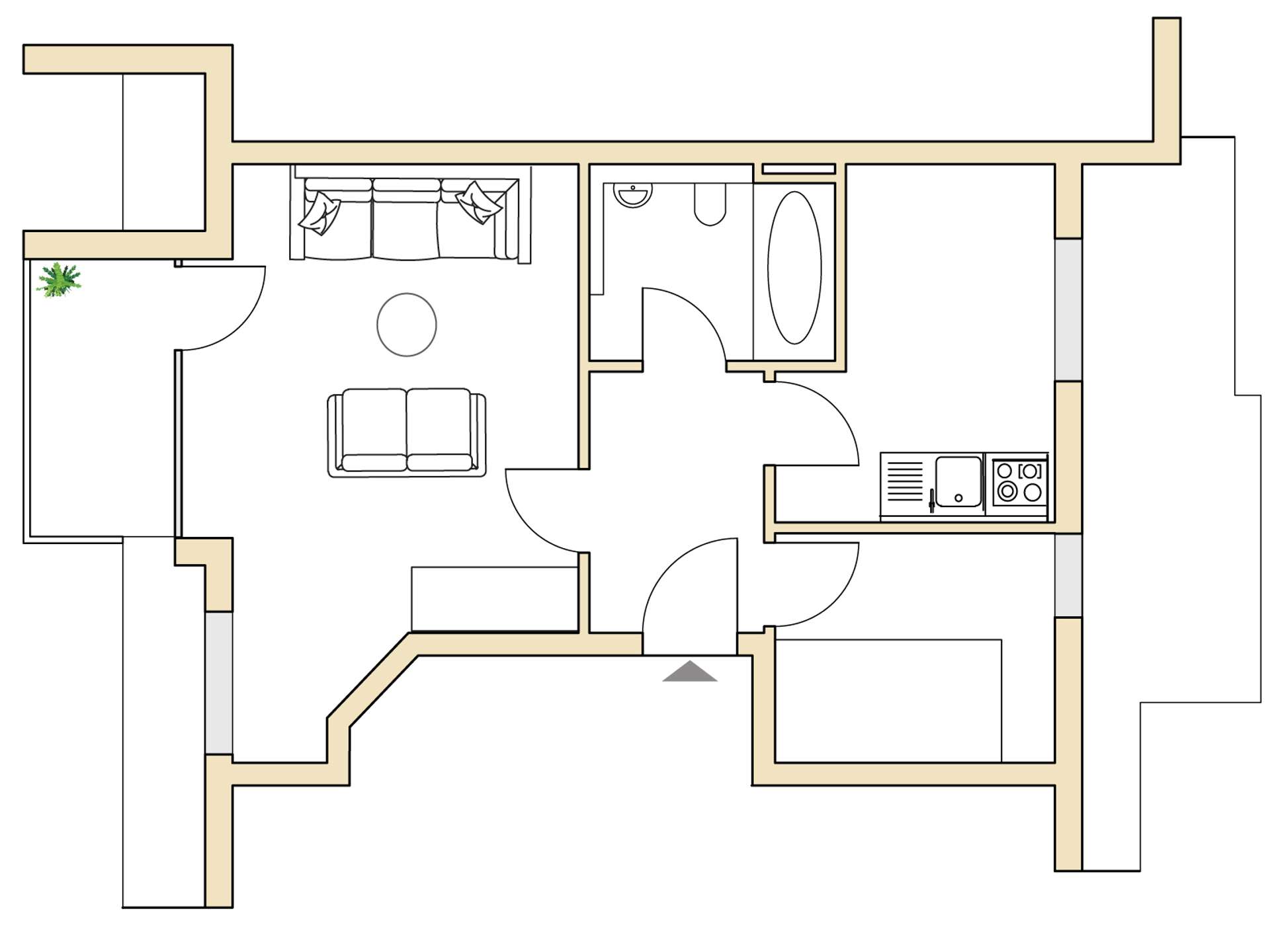 Grundriss Lückstraße Typ 74 | Lückstraße