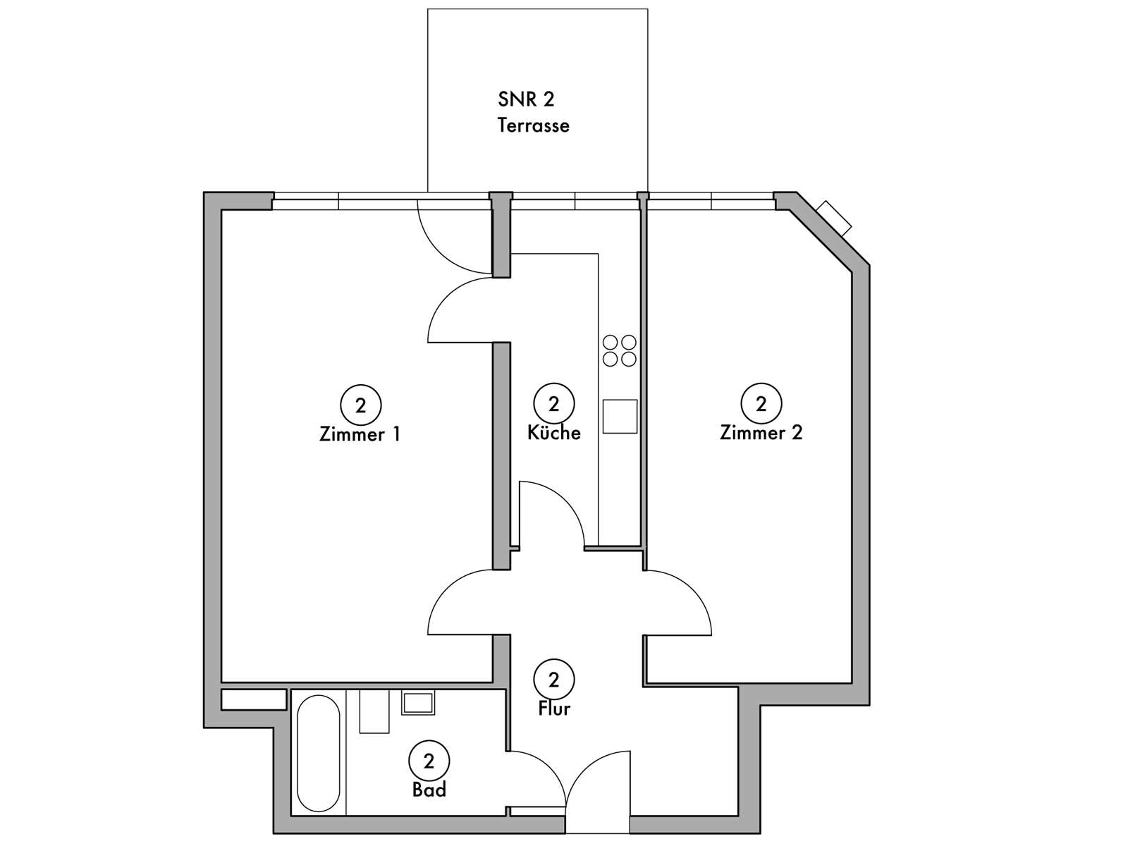Floor plan unit 02 | Wintersteinstraße