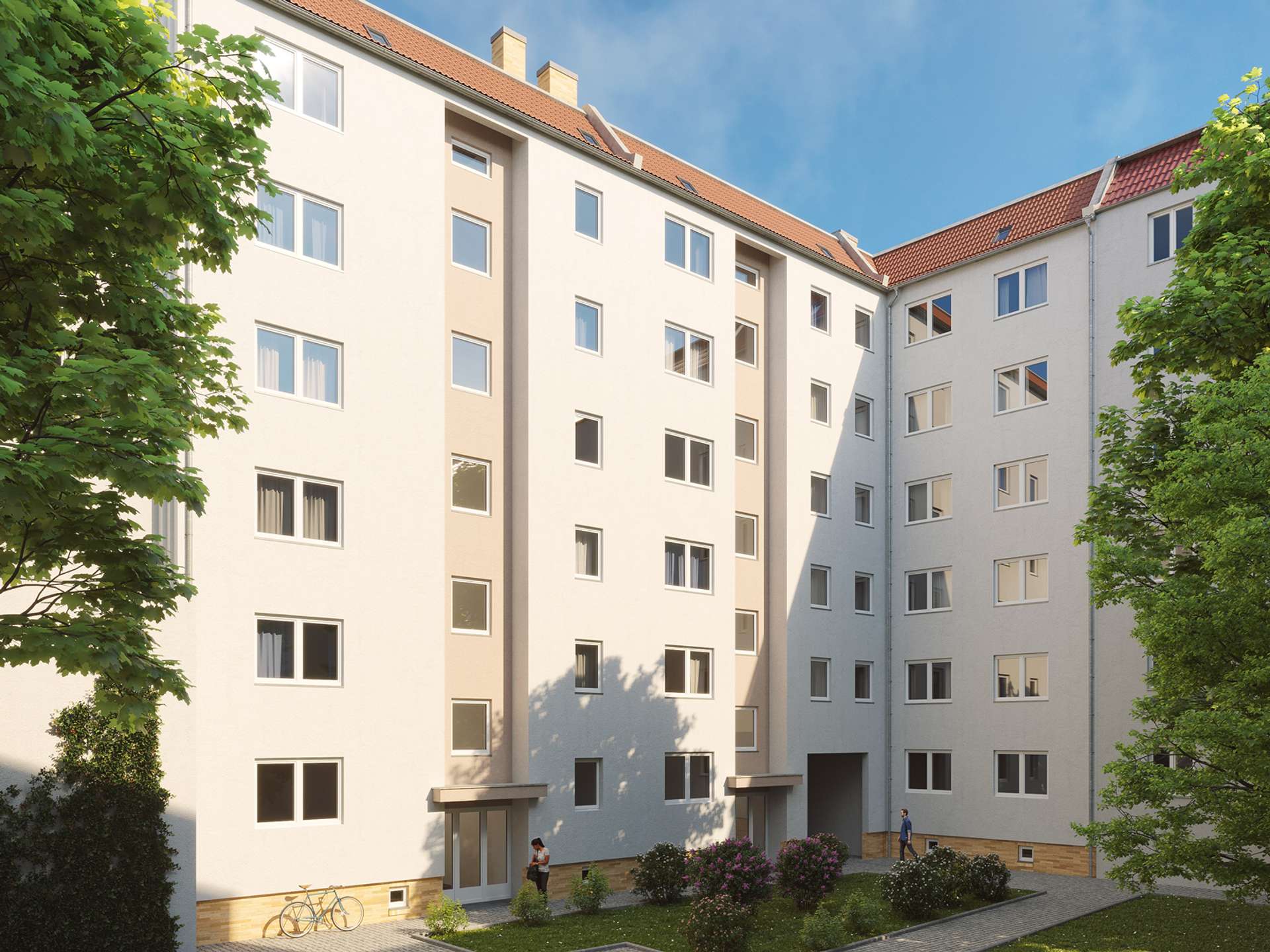Rendering Hofansicht | Scharnweberstraße