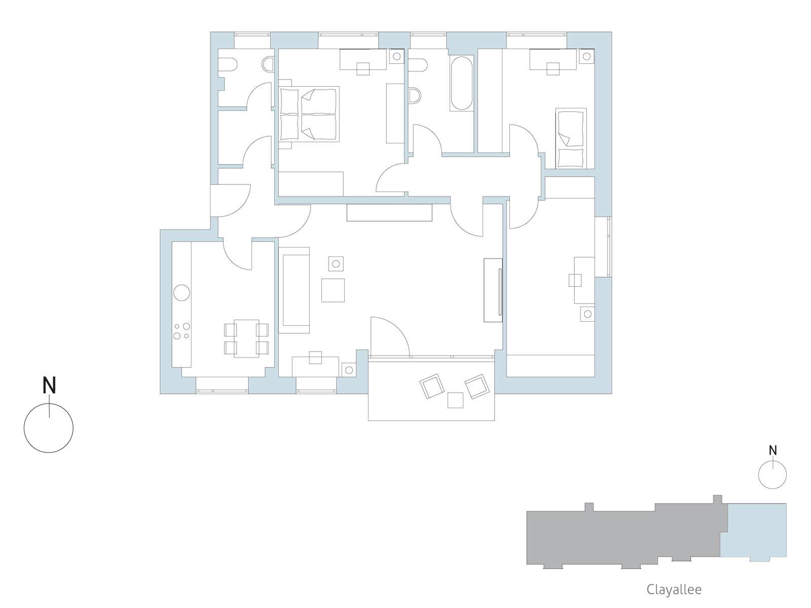Floor plan unit 39 | Clayallee