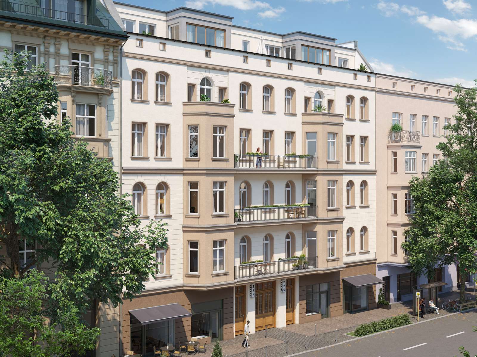 Zentral in Berlin Mitte Penthouse mit 2 Zimmern und Balkon Guthmann