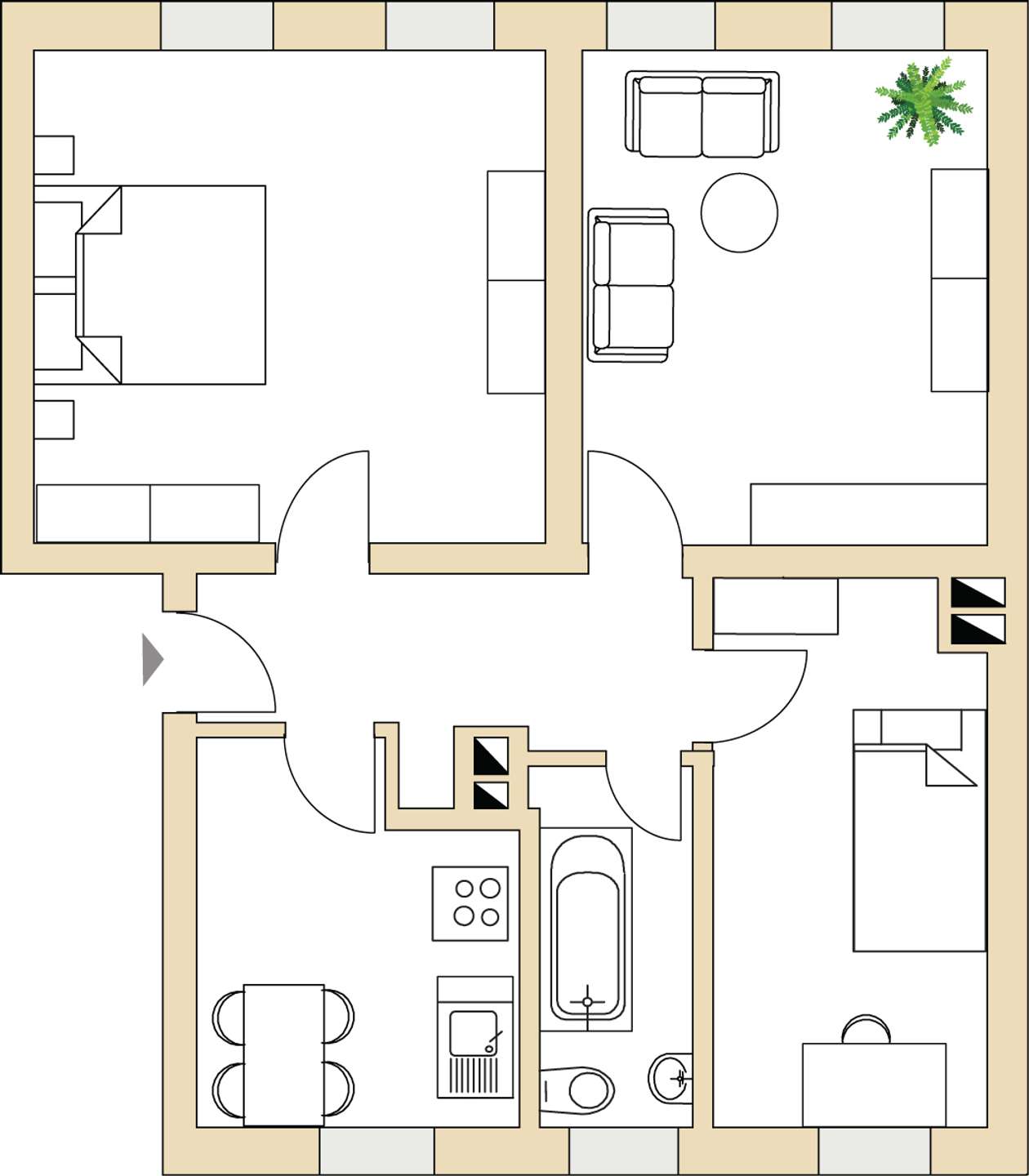 Grundriss 23_Straße der Einheit 8 | Straße der Einheit