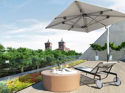 Penthouse Blick von der Terrasse | Mariannenplatz