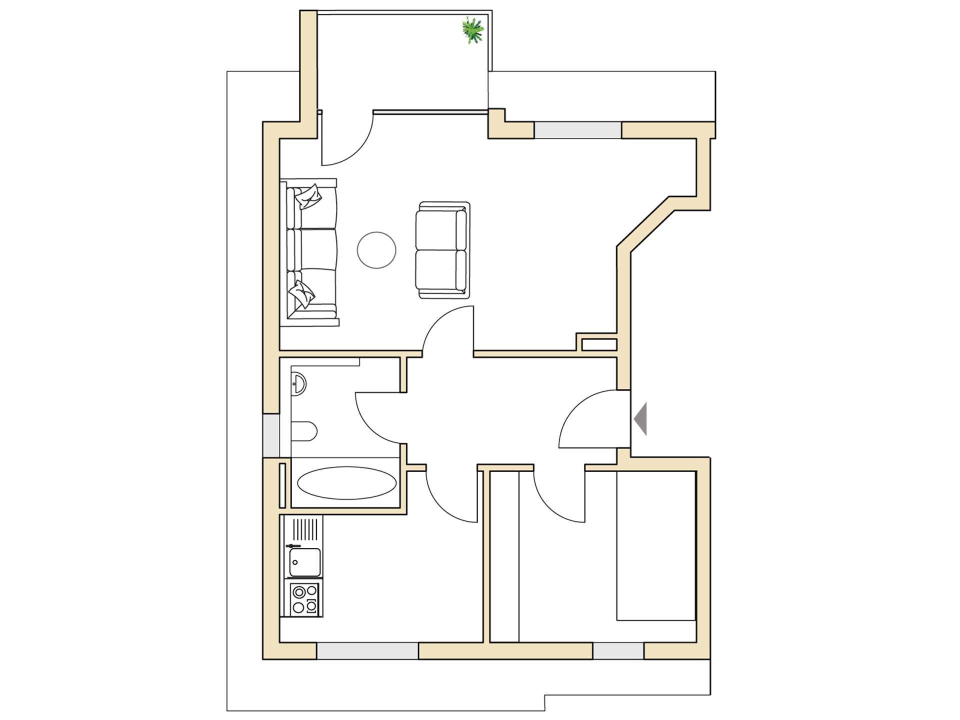 Grundriss Lückstraße Typ 75 | Lückstraße