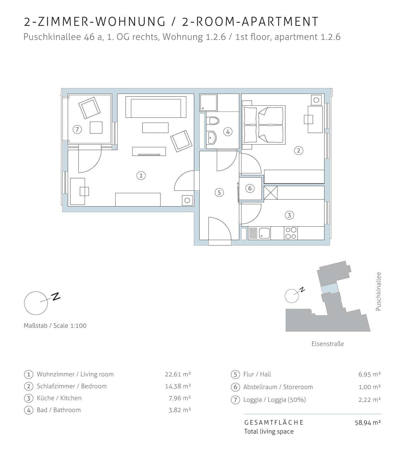 Eigentumswohnung+Berlin+Treptow+Puschkinallee+46a+Grundriss+1.2.6 | Puschkinallee
