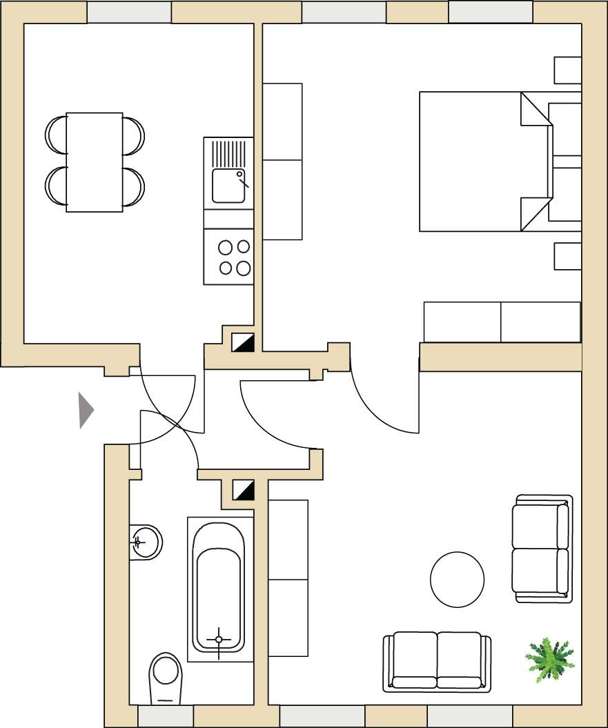 Grundriss 67_Mozartstraße 16 | Mozartstraße