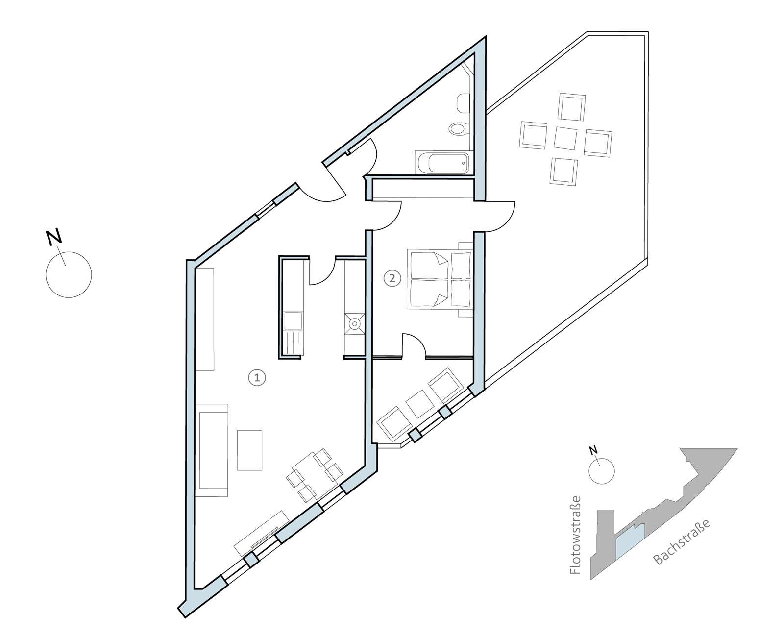Berlin-Tiergarten Grundriss 31 | Flotowstraße