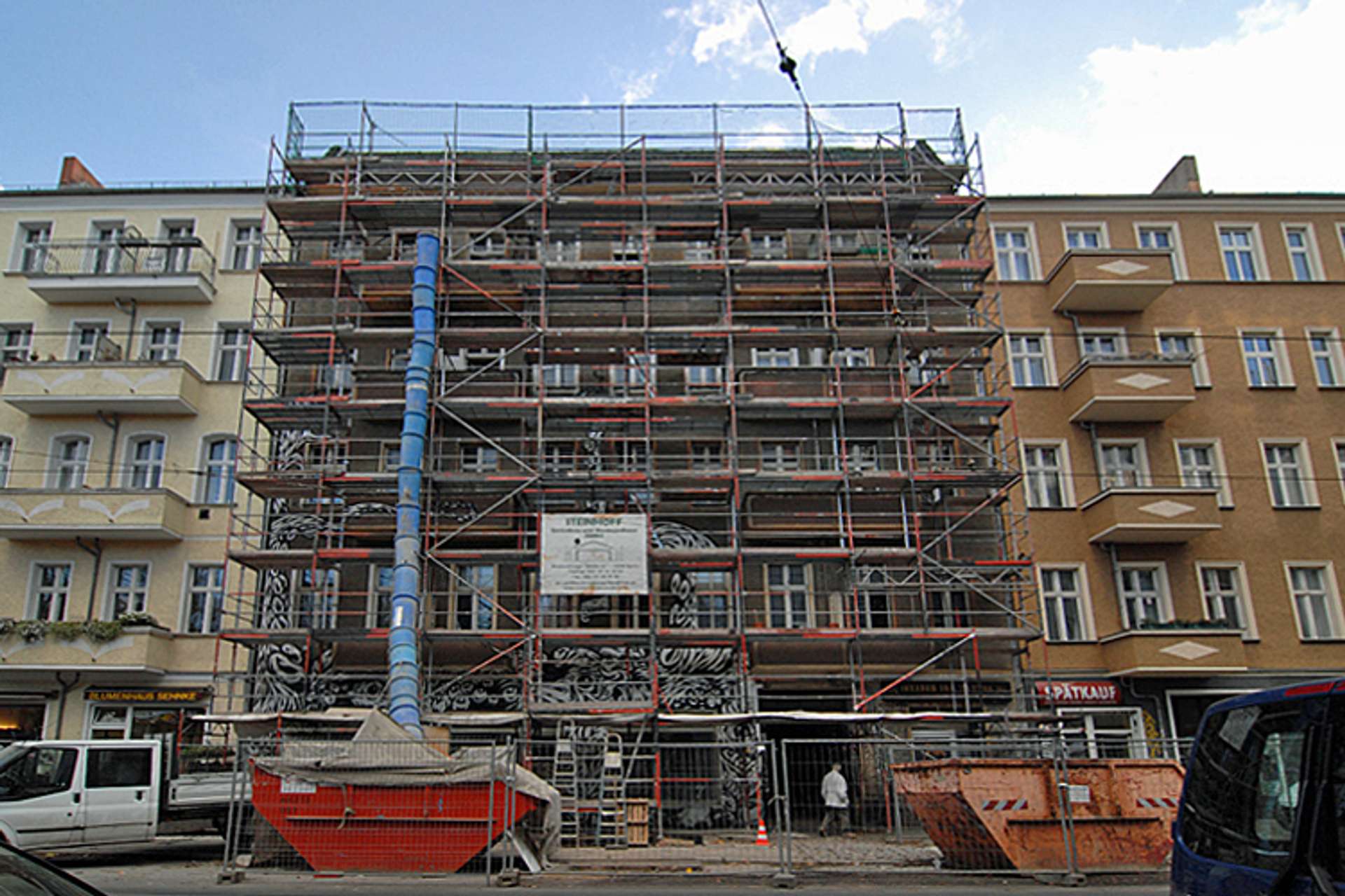 Arbeiten in vollem Gange | Boxhagener Straße