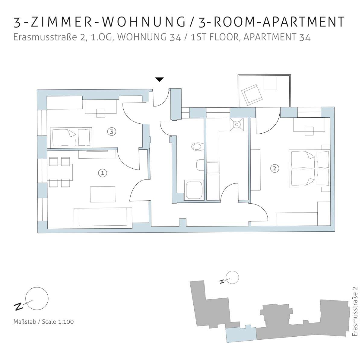 Floorplan unit 34 | Erasmusstraße