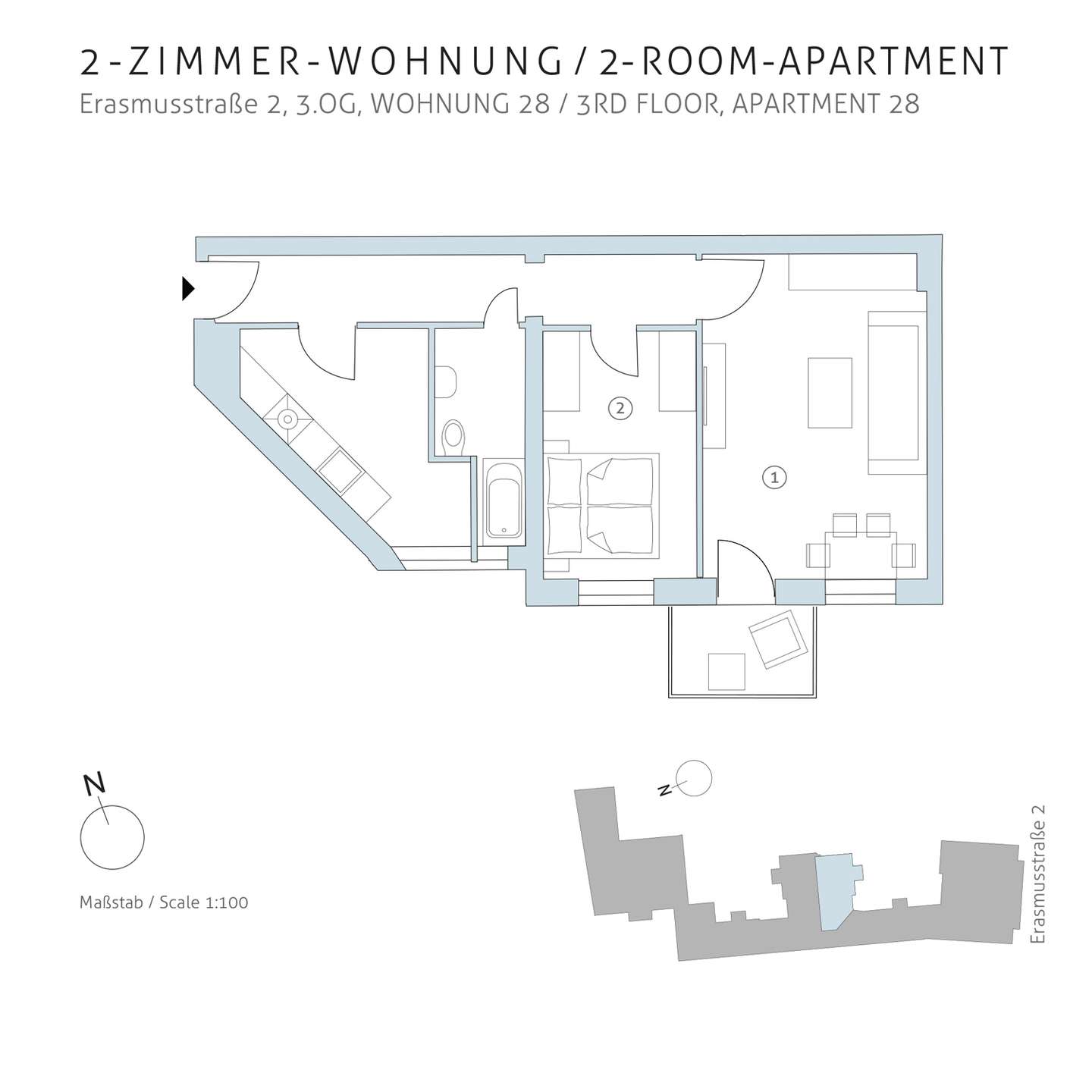 Floorplan unit 28 | Erasmusstraße