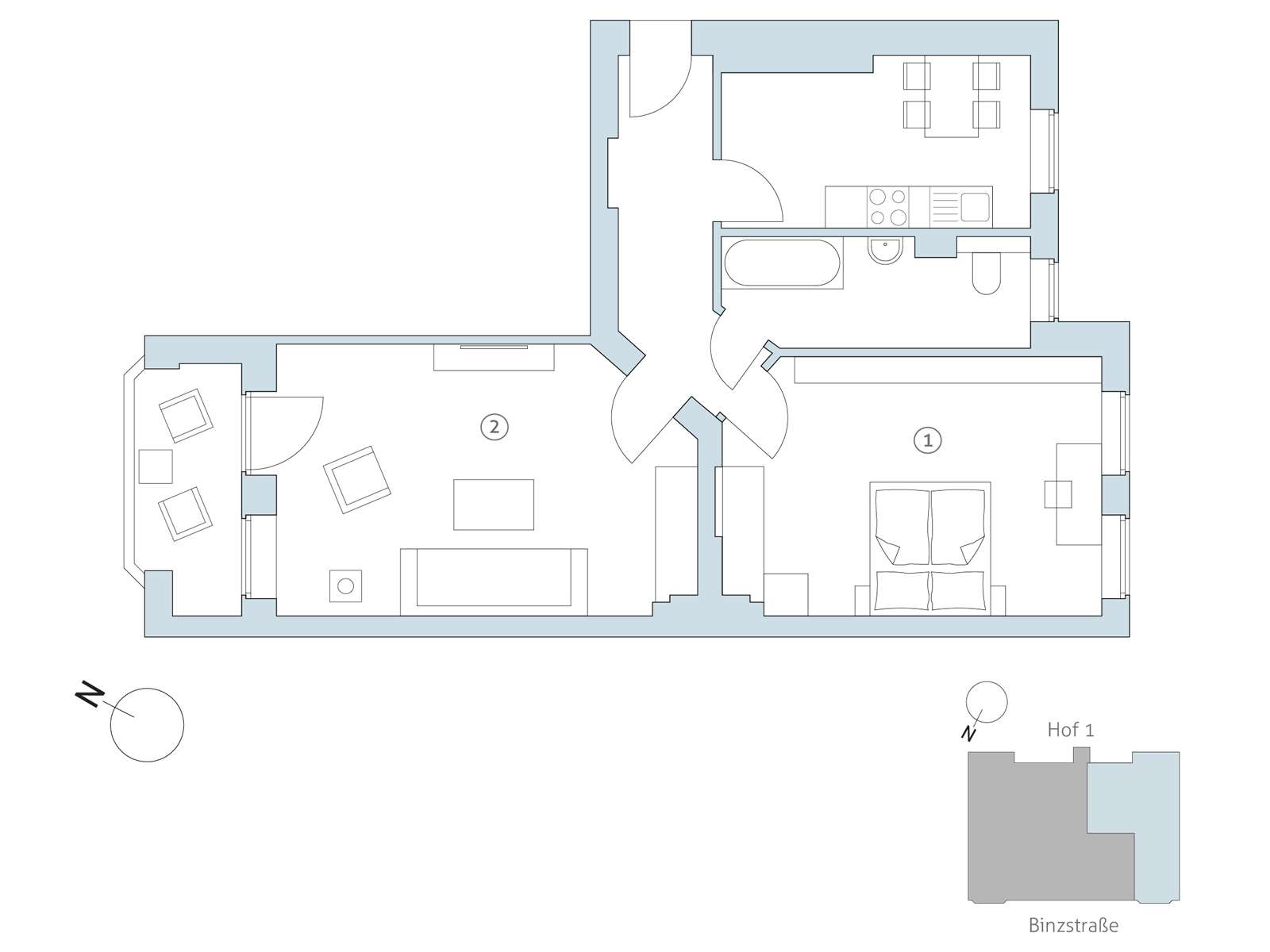Floor plan no 8 | Binzstraße