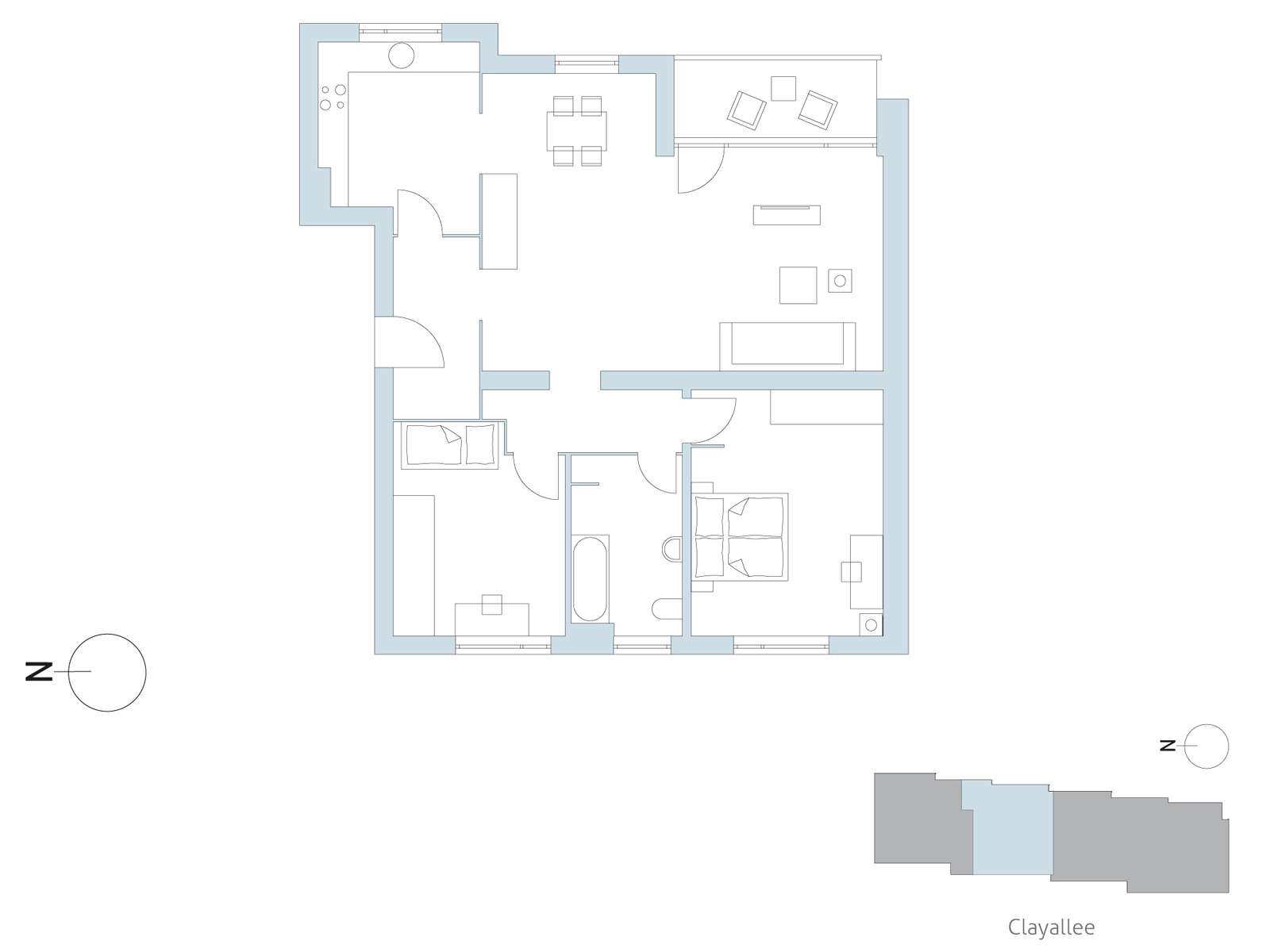 Floor plan unit 10 | Clayallee