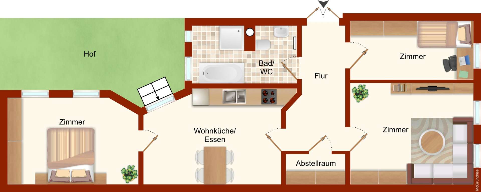Mit eigener Terrasse im Erdgeschoss! überarbeitet NaL 09.06.17