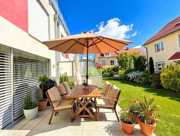 XL-Dachterrasse & Gartenidylle – Reihenmittelhaus mit Wohlfühlcharakter