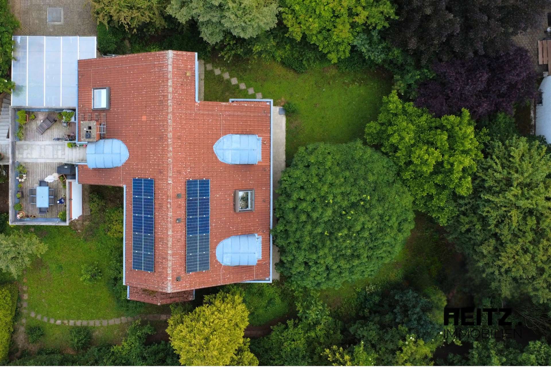 Architektenhaus Bad Nauheim – Drohnenaufnahme
