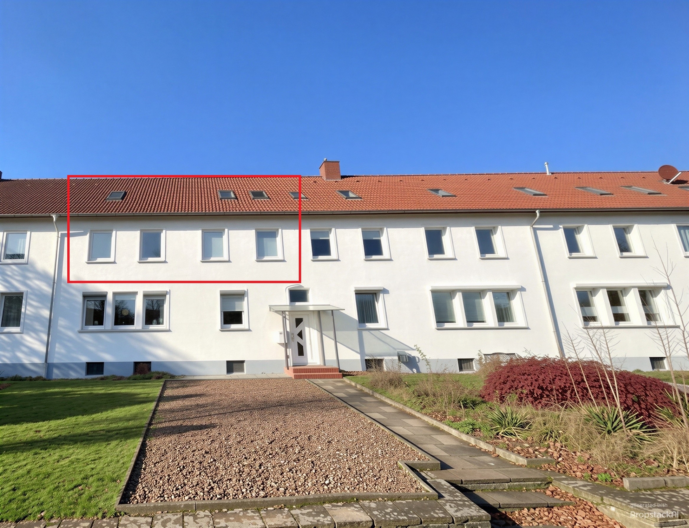 Nur vier Parteien: gepflegte 3-Zimmer-ETW mit Garten, Stellplatz und Ausbaureserve