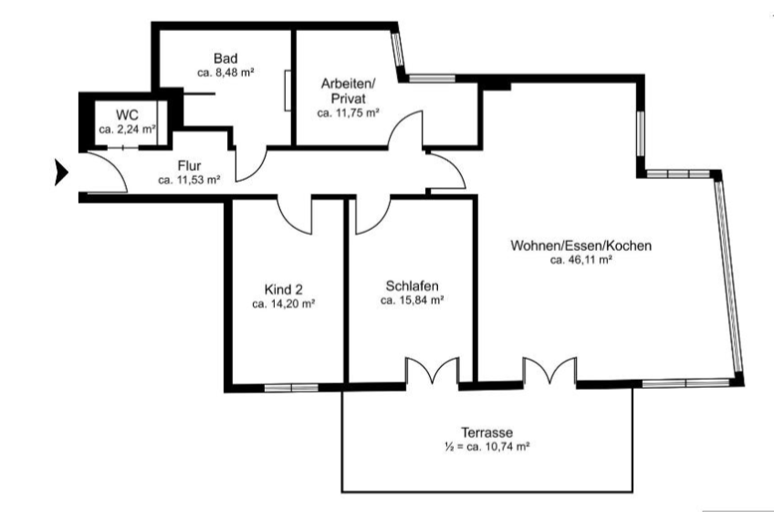 Bezugsfertige Familienwohnung mit großem Garten - Bild 12