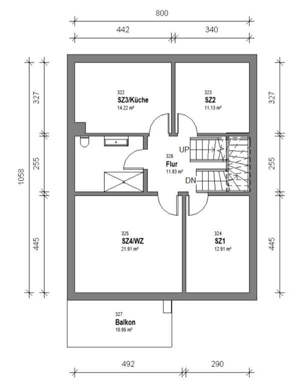 Grundriss 1. OG