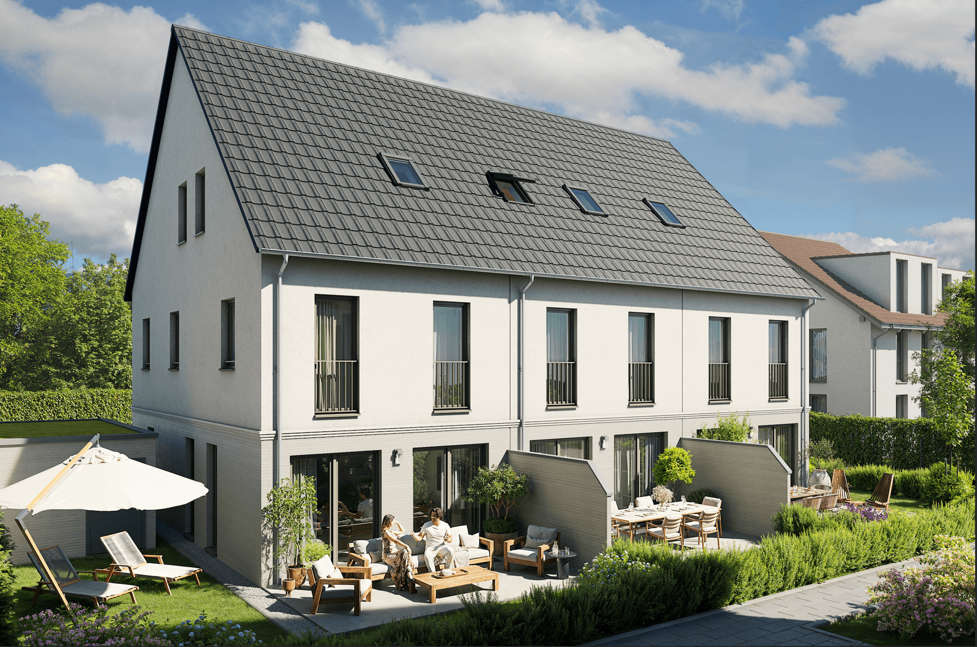 Erstbezug: 125 m² Reihenmittelhaus über 3 Etage (+ Keller) in München-Untermenzing