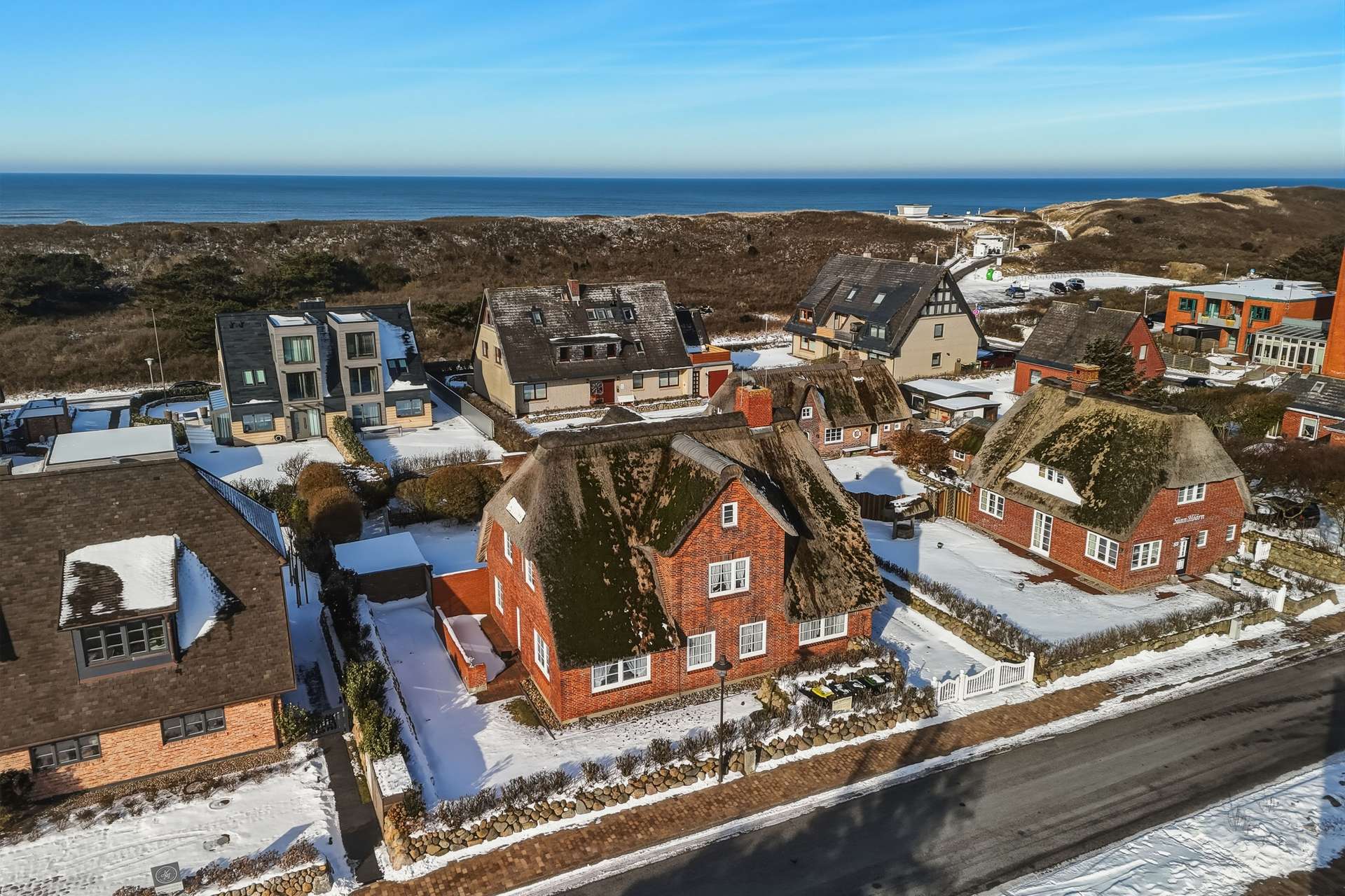 Reetgedeckte Appartementanlage in strandnaher Lage von Westerland