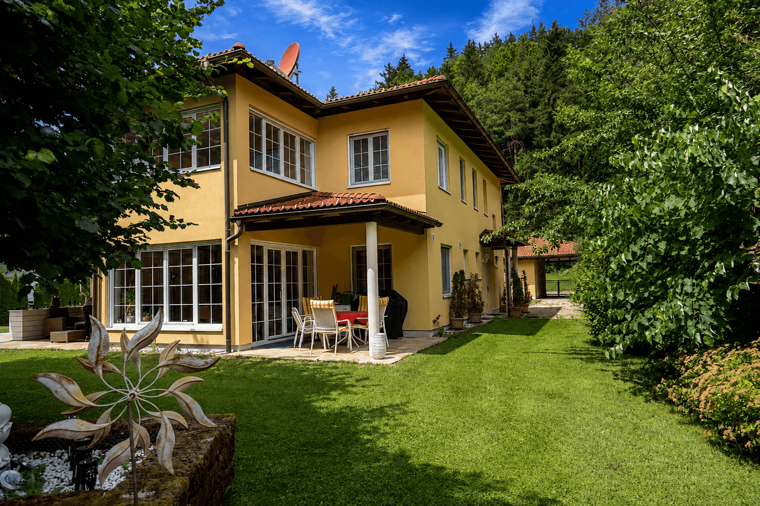Mediterranes Wohnhaus im toskanischen Stil auf XXL-Grundstück in Schiefling am Wörthersee — Bild 4
