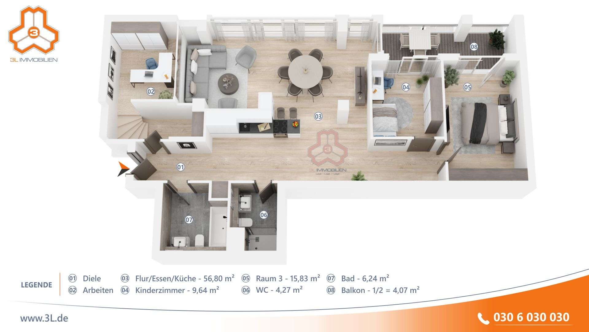 Über den Dächern Berlins | Exklusive GRANDAIRE-Residenz mit Blick auf den Fernsehturm - Bild 60