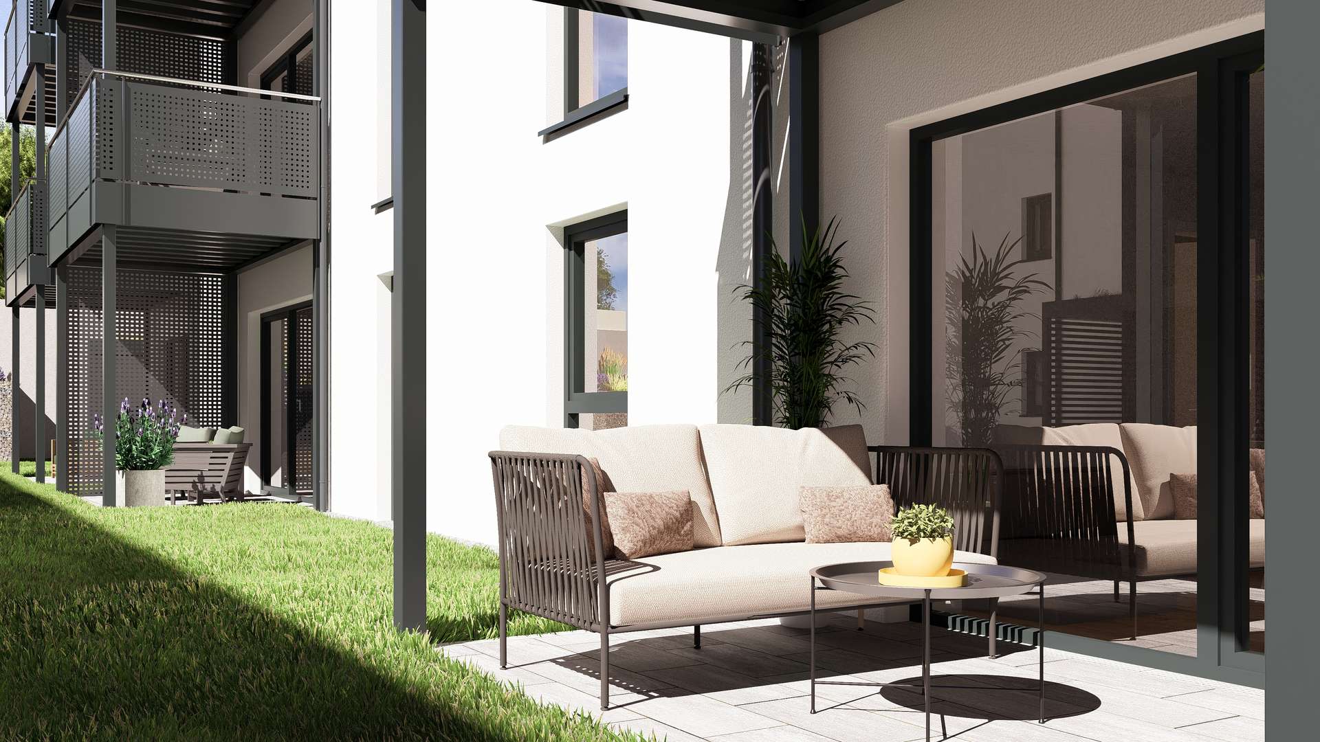 Terrasse im Erdgeschoss