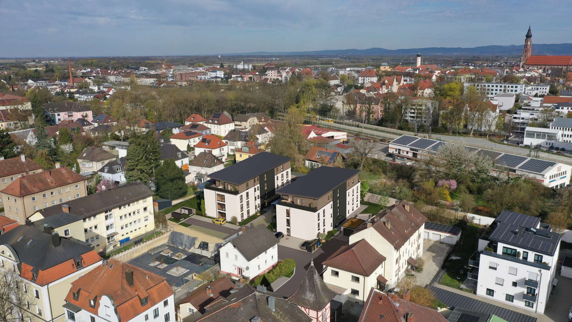 Lage im Straubinger Stadtgebiet