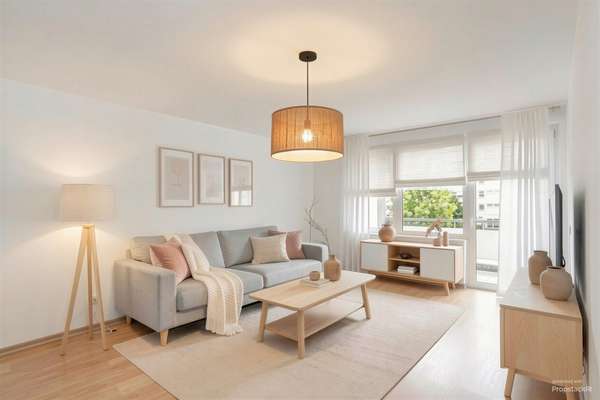 Attraktive 2-Zimmer-Wohnung mit Einbauküche, Balkon und Stellplatz