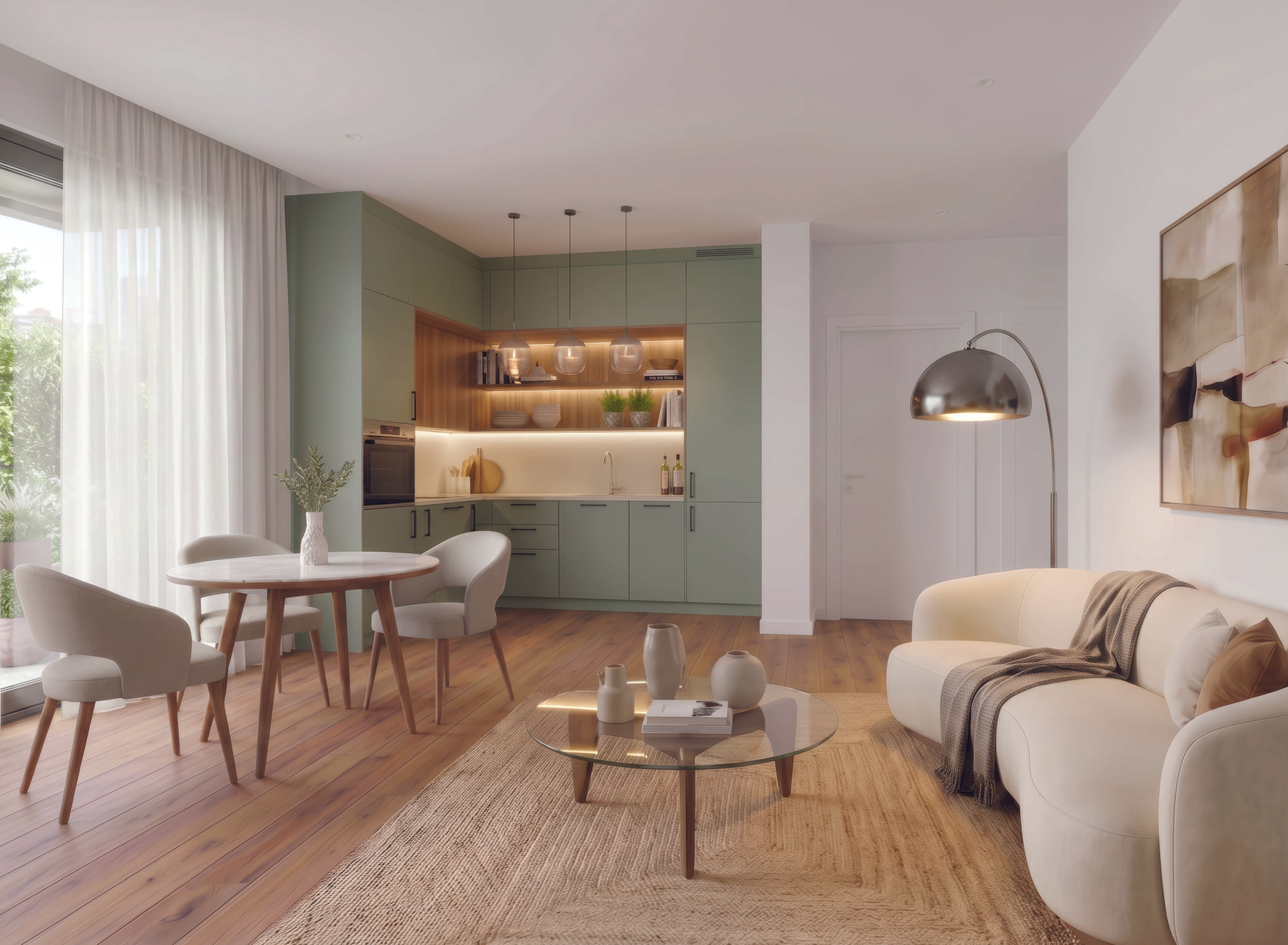 Beispiel Wohnzimmer (KI)