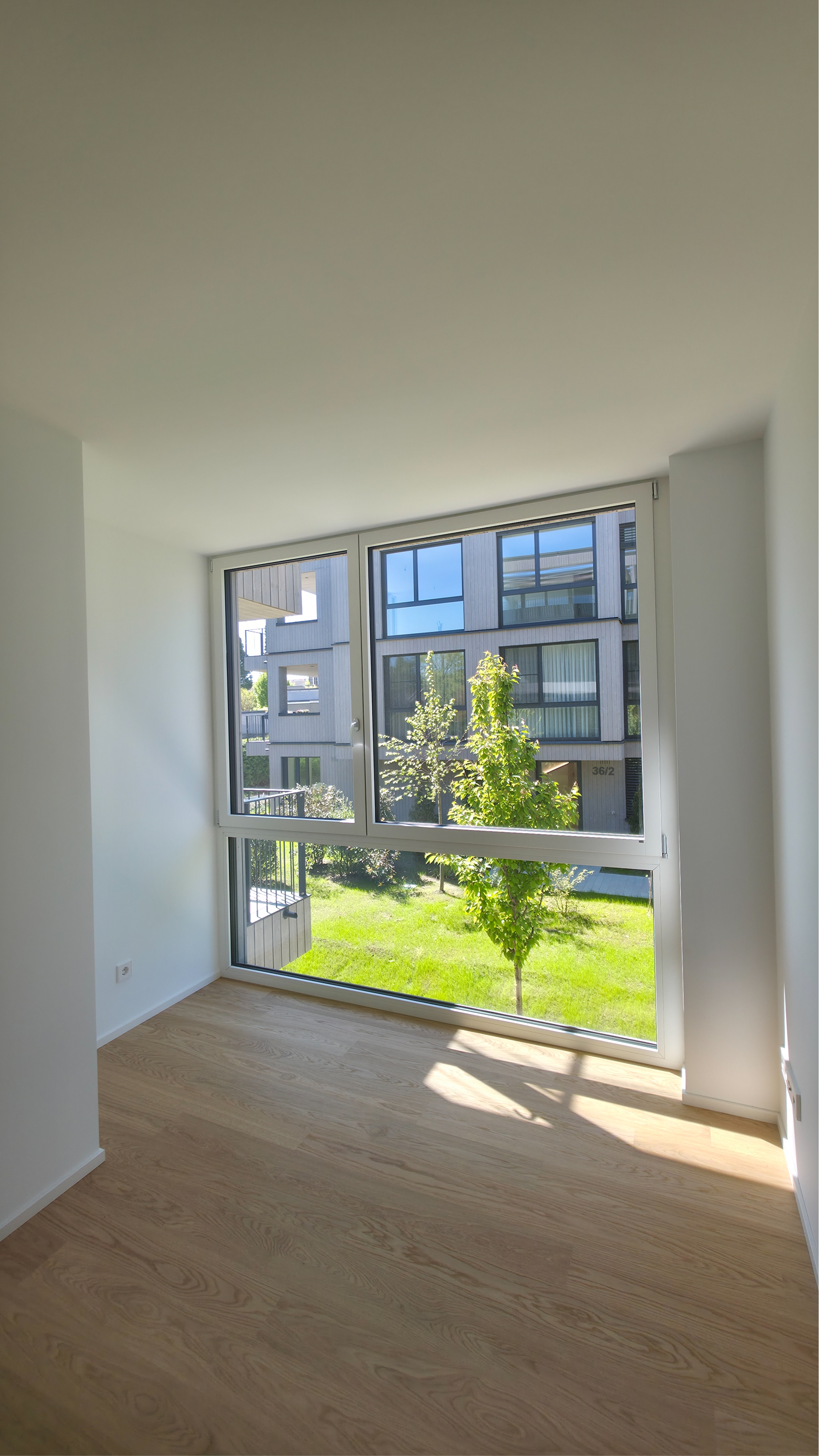 Zimmer mit Gartenblick