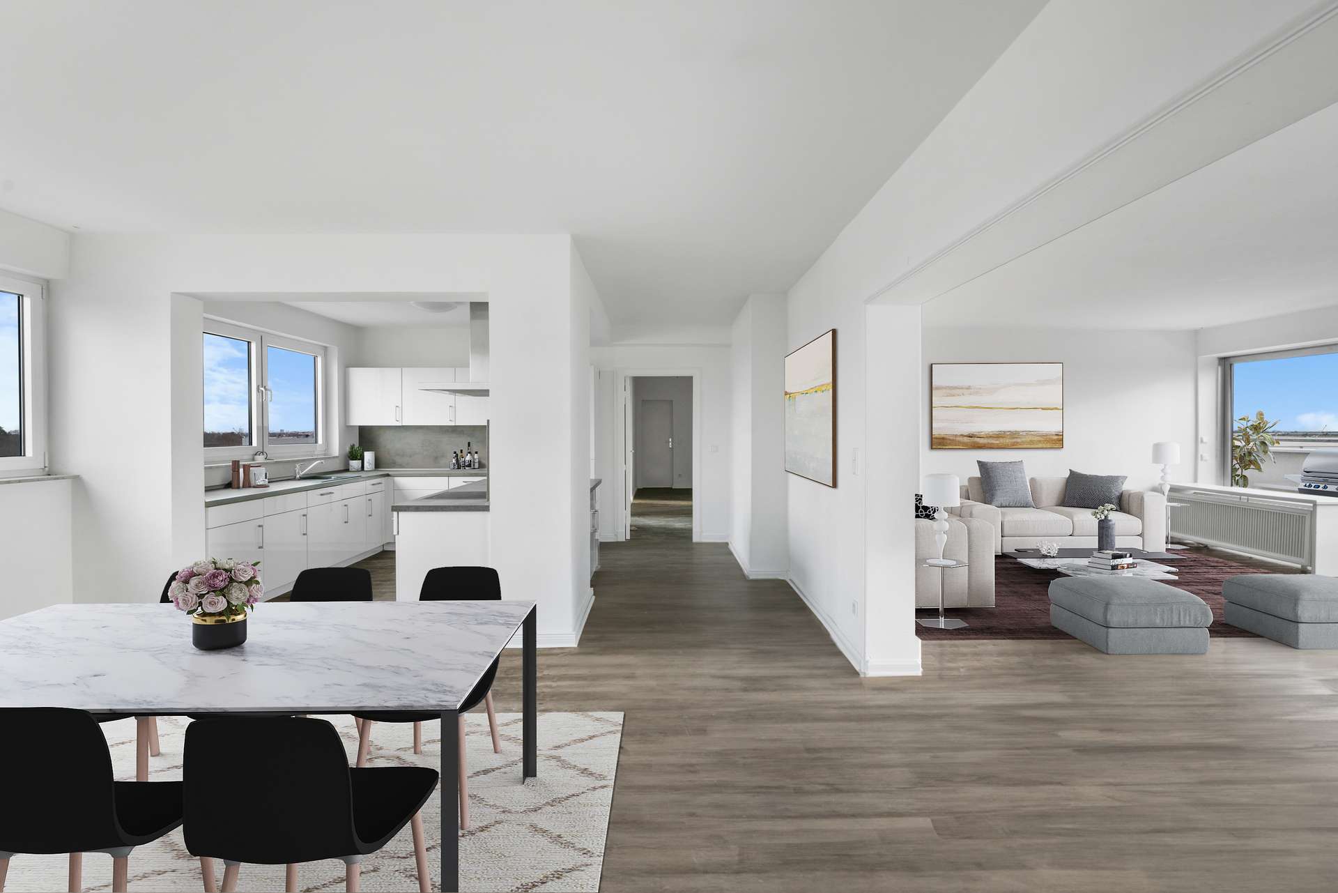 Penthouse für Individualisten in der 10. Etage in Westend – Individueller Ausbau möglich!