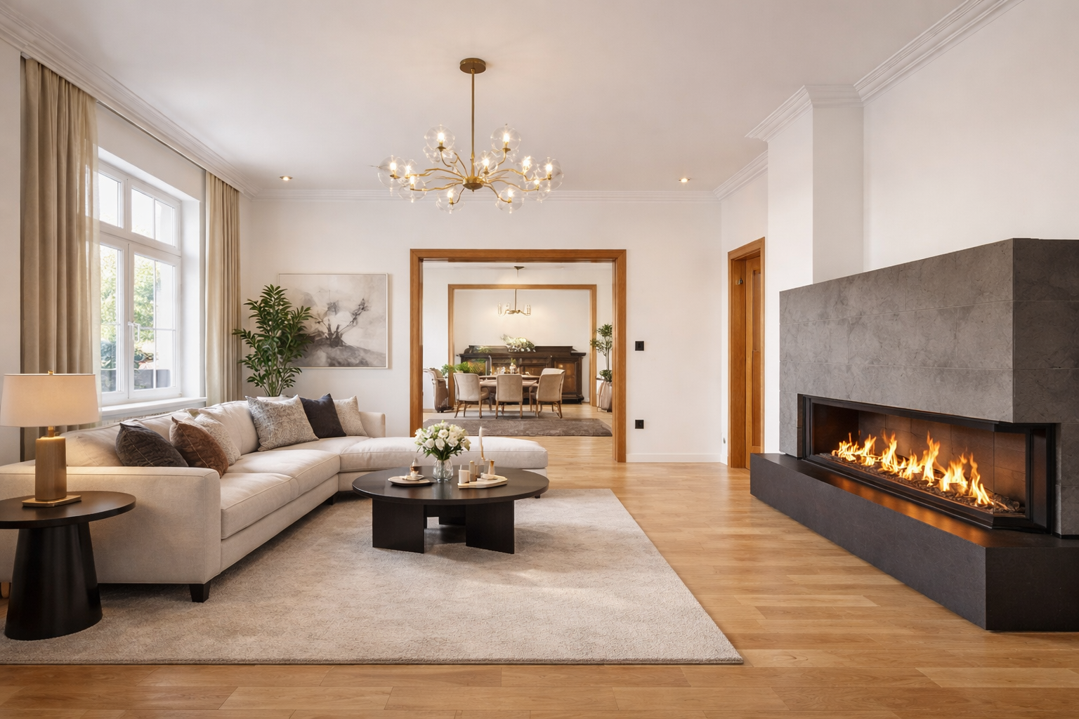 Wohnzimmer visualisiert