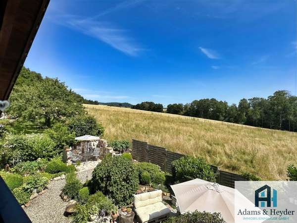 Blick vom Balkon