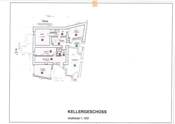 Grundriss Keller Haus 2