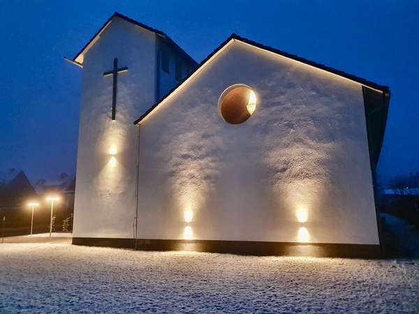 Ansicht Dämmerung & Schnee