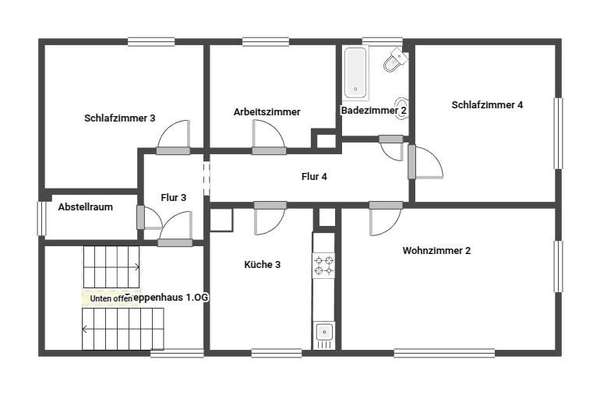 Hausnummer 11: 1. Etage