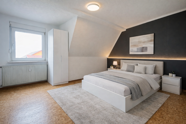 OG Schlafzimmer (KI-Einrichtungsbeispiel)