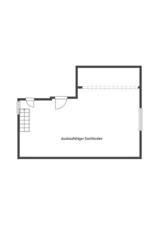 Grundriss ausbaufähiger Dachboden