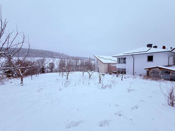 Garten mit Obstbäumen
