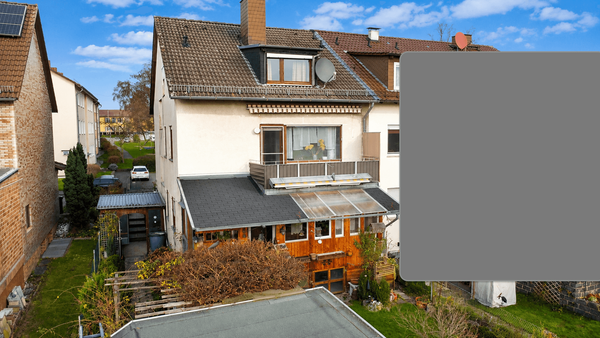 Gartenansicht des Hauses
