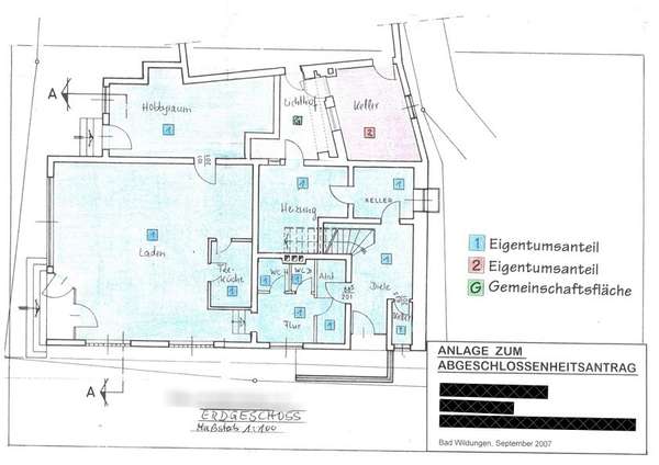 Grundriss Haus 1 - EG