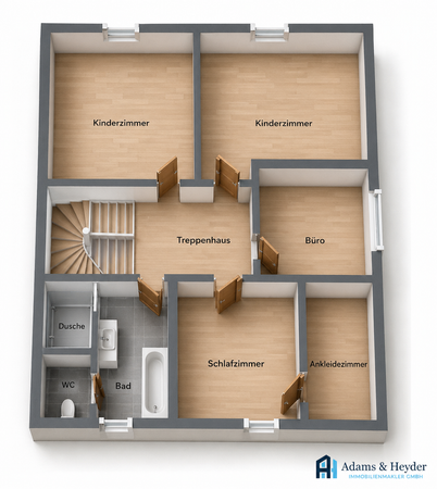 3D Grundriss OG