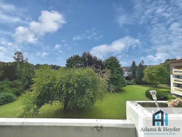 Blick vom Balkon